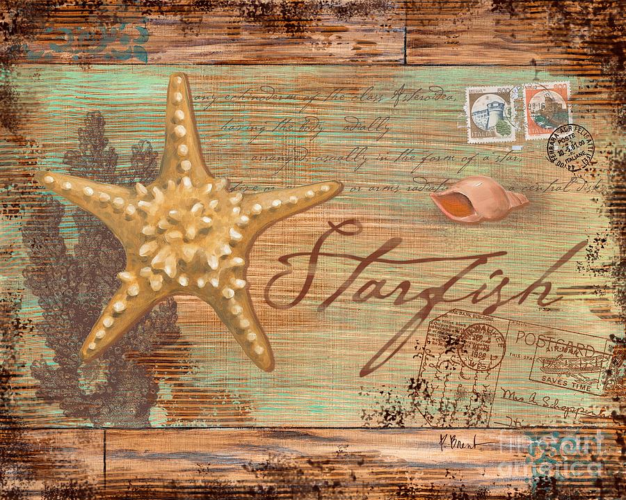 Shell Painting - Natura Starfish by Paul Brent