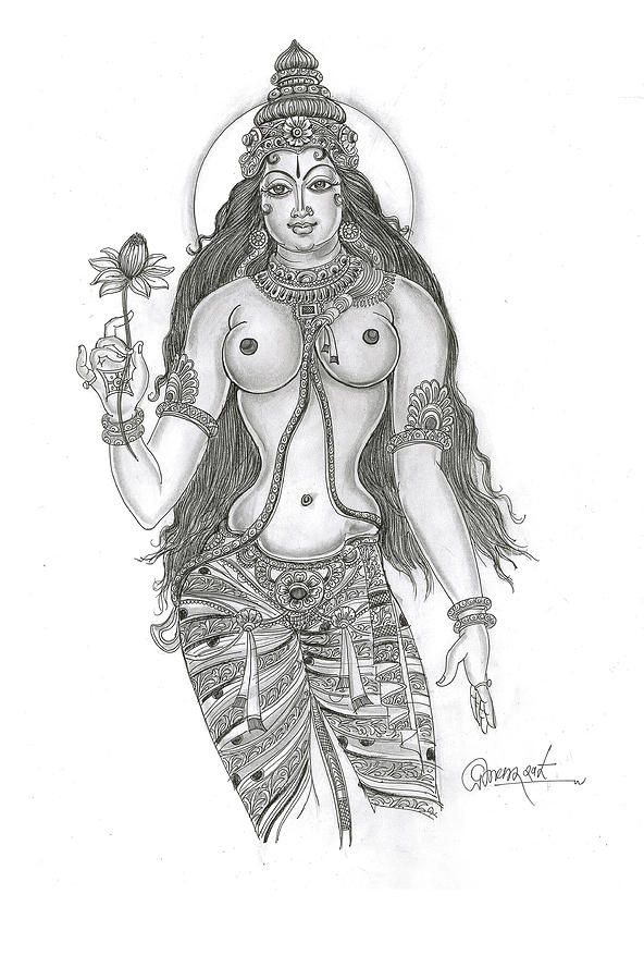 Up Movie Painting - The Goddess by Art Tantra