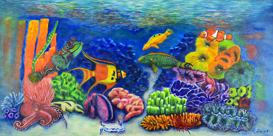 Fish Painting - Natural Beauty by Robin Grace