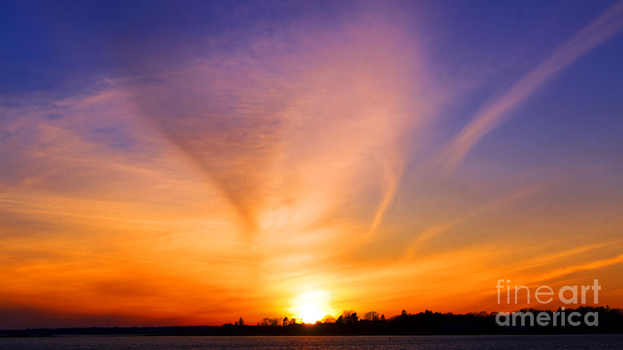 Sunset Photograph - Natural Canvas by Joe Geraci
