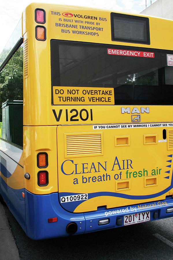 Natural Gas Powered Bus Photograph by Chris Martin-bahr/science Photo ...