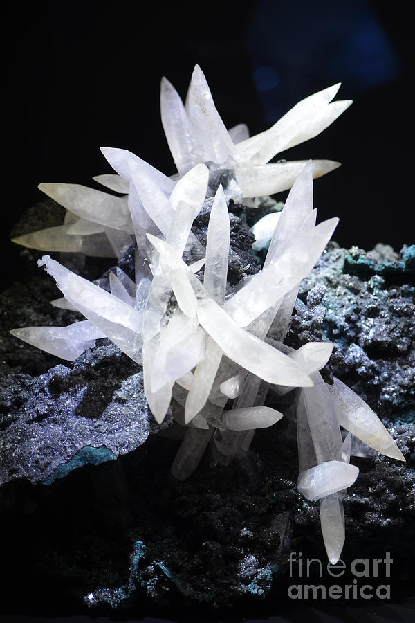 Natural White Calcite Crystals Photograph by Shawn OBrien