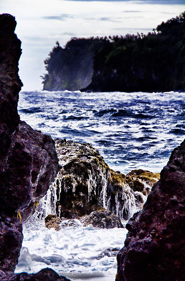 Naturally Framed Kauai Coastline Photograph by Douglas Barnard