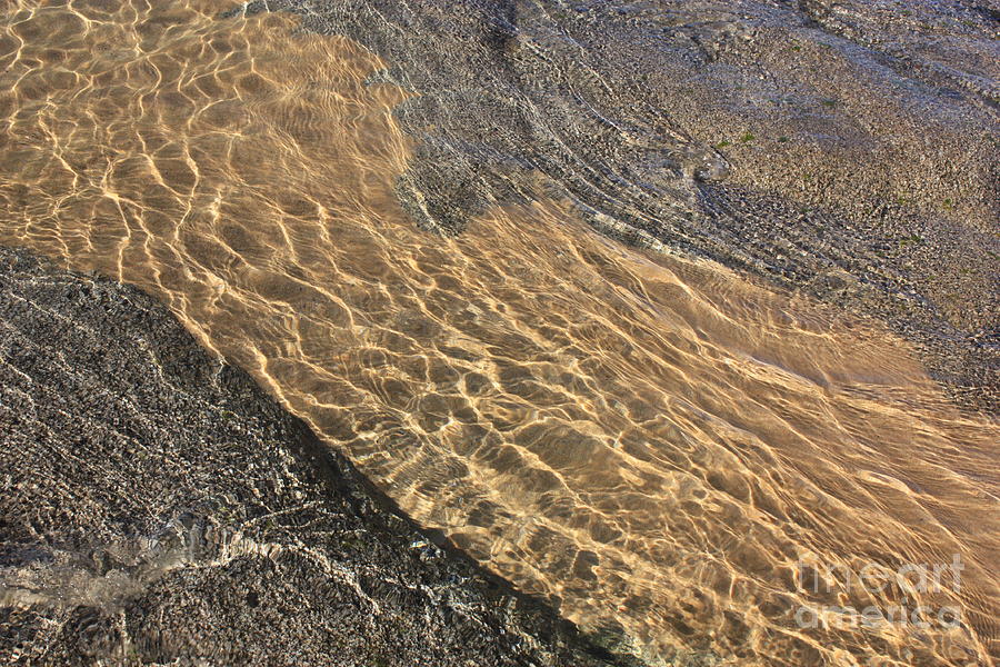 Nature Abstract - Clear Lake Tahoe Water  Photograph by Carol Groenen