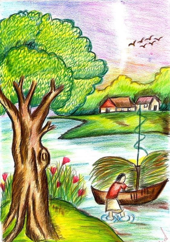 Nature Drawing by Aparna Suriaraj