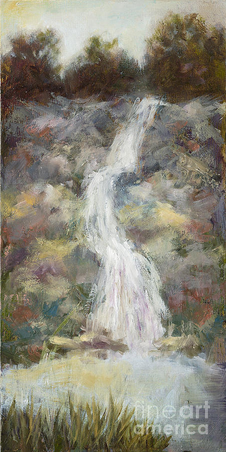 Waterfall with Gold Leaf by Vic Mastis by Vic Mastis Waterfall with Gold Leaf by Vic Mastis by Vic Mastis
