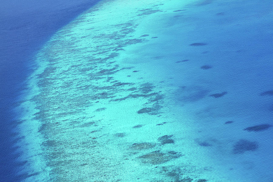 Natures Shades Of Blue - Ocean Reef Photograph by Yuri