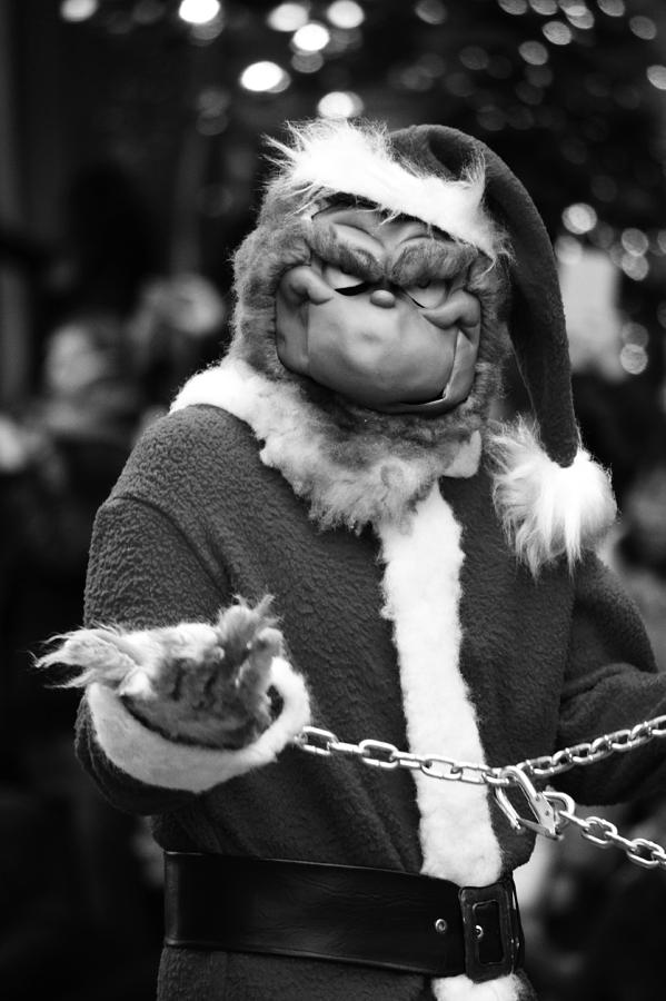 grinch black and white