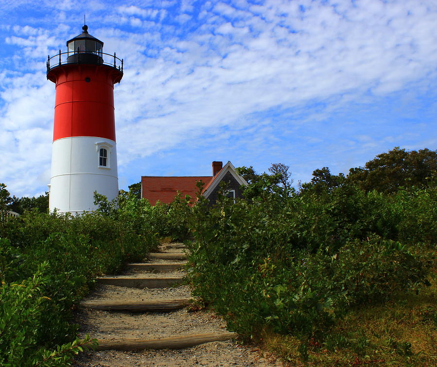 Summer Photograph - Nauset Lighthouse by Monique Flint