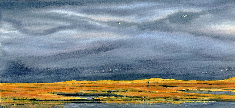 Nauset Marsh Painting by Heidi Gallo