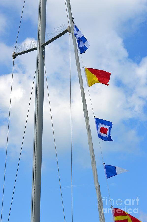Nautical Flags Photograph by Lynellen Nielsen