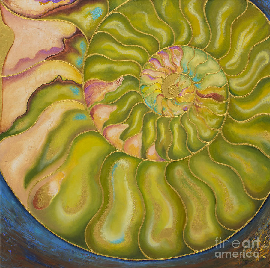 Shell Painting - Nautilus by Yuliya Glavnaya