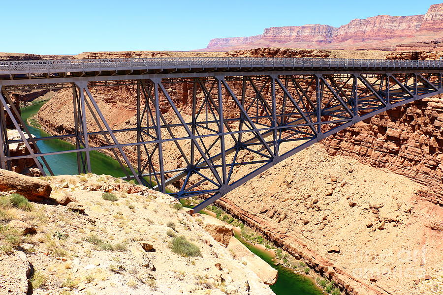 Navajo Bridge And Colorado River Photograph by Christiane Schulze Art And Photography