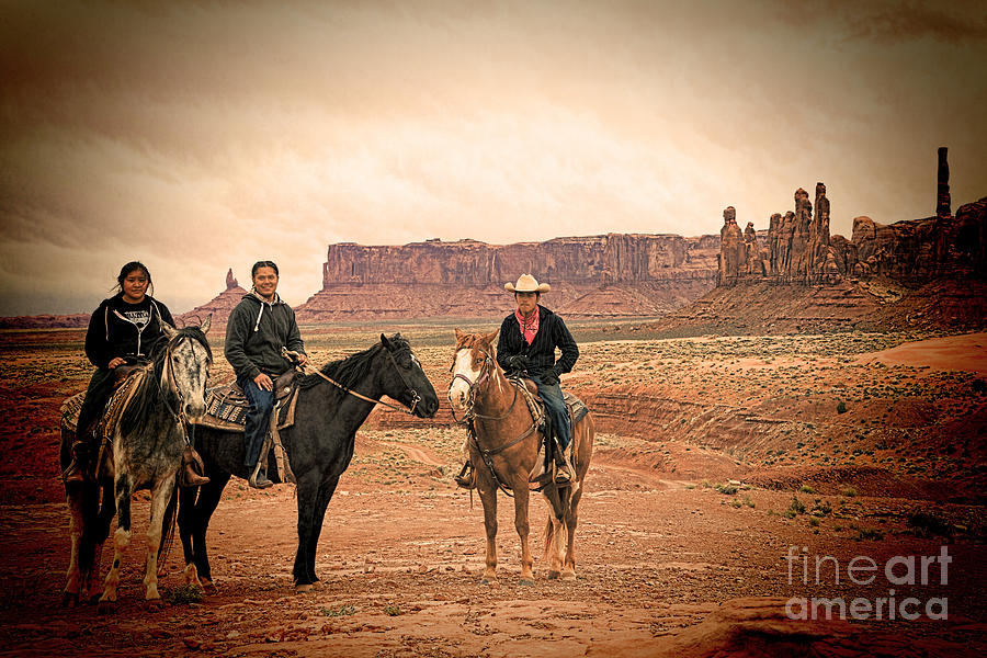 Navajo Riders Photograph by Jim Garrison