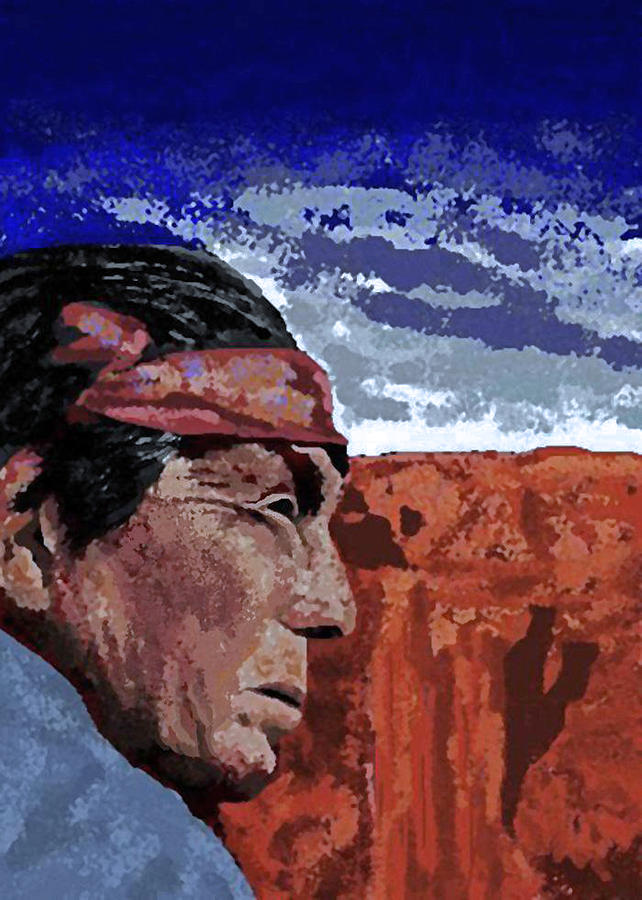 Portrait Digital Art - Navajo Shaman by Carole Boyd