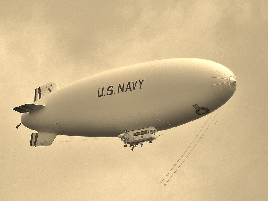 Navy Blimp Photograph by Bob Geary