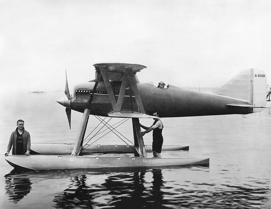 Navy Curtis Seaplane Racer Photograph by Underwood Archives