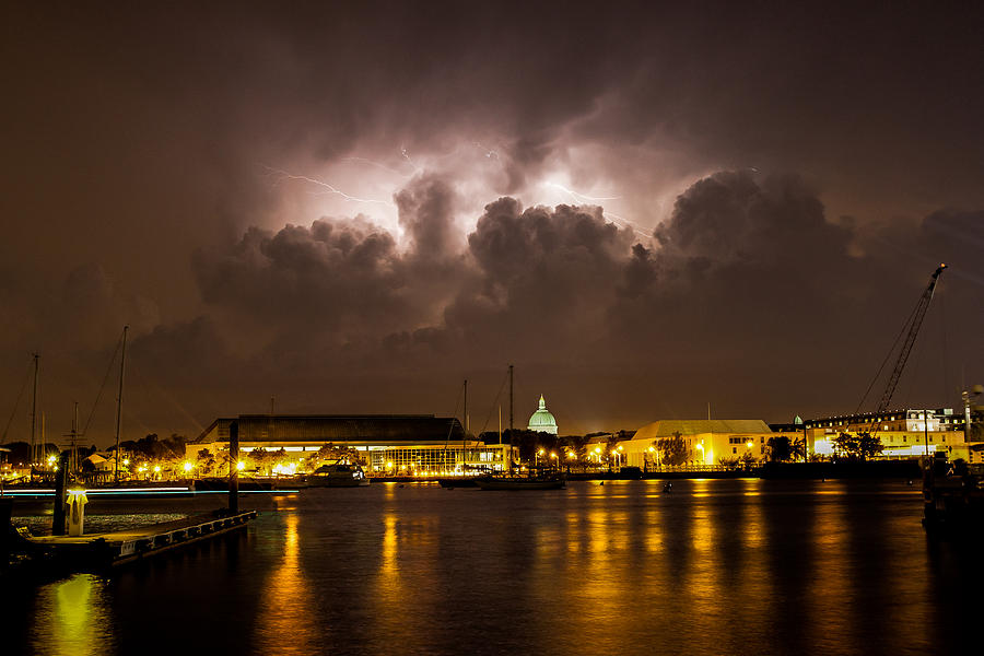 Navy Lightning Photograph by Jennifer Casey