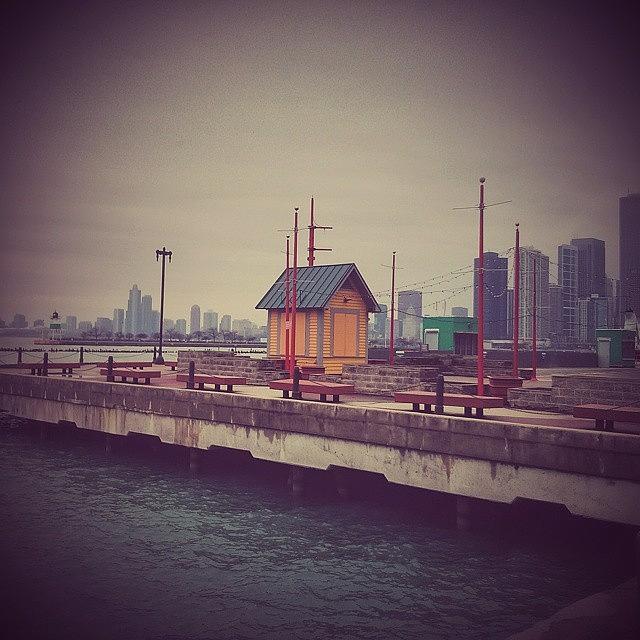 Winter Photograph - Navy Pier, Chicago. 2014. #navypier by Sourav Saha