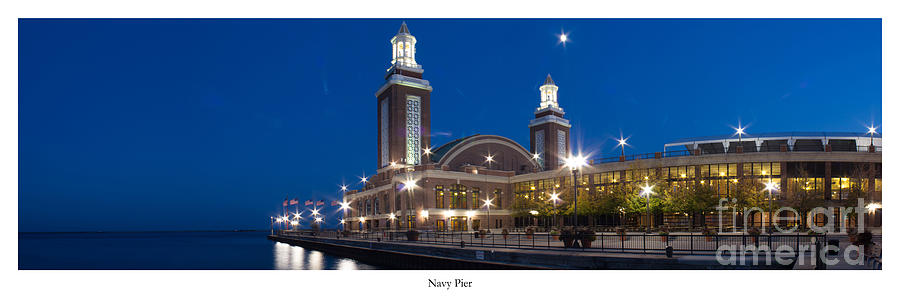 Chicago Photograph - Navy Pier Evening by Twenty Two North Photography