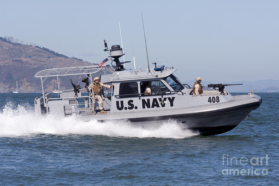 Navy Security Boat Photograph by Rick Pisio