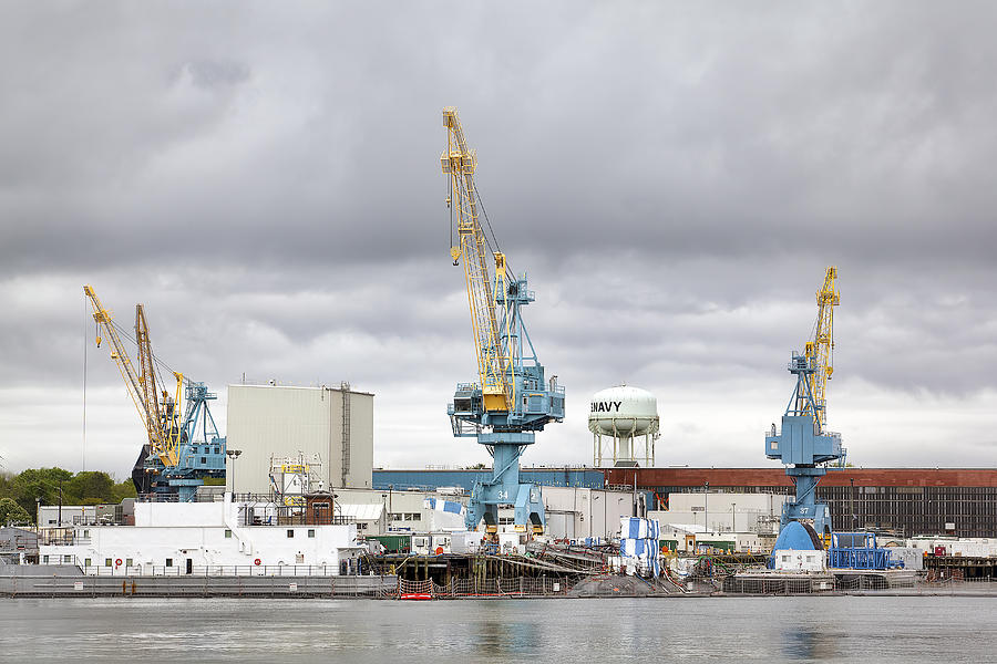 Navy Yard Cranes Photograph by Eric Gendron