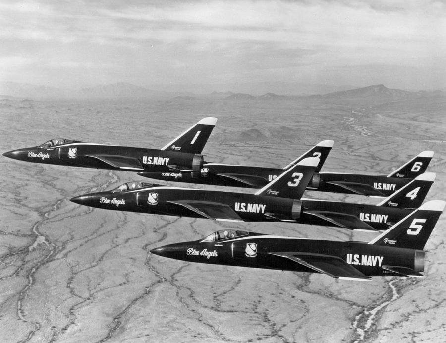 Vintage Photograph - Navys Blue Angels by Retro Images Archive