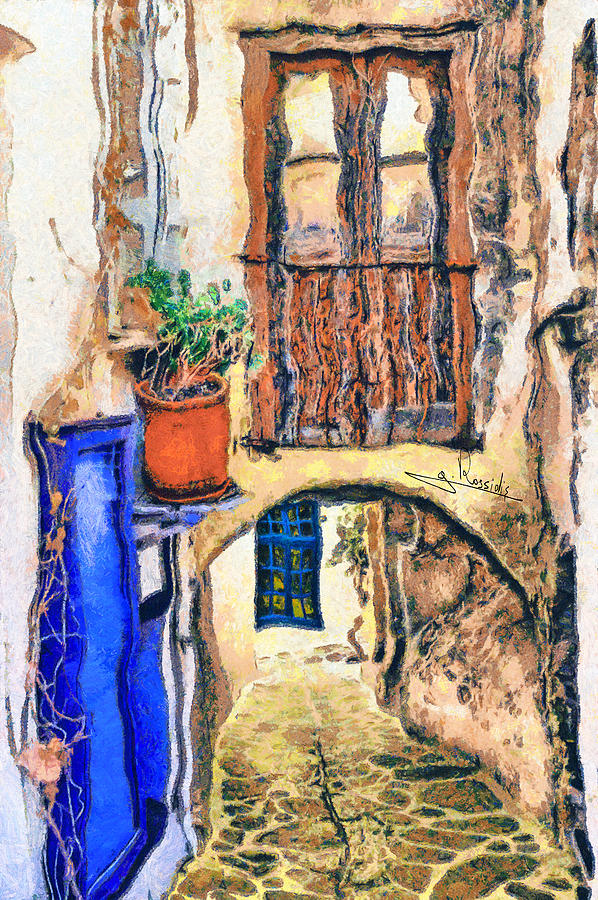 Naxos 44 Painting by George Rossidis