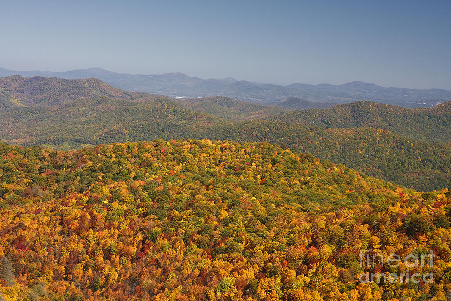 NC Mountains in the Fall Photograph by Jill Lang