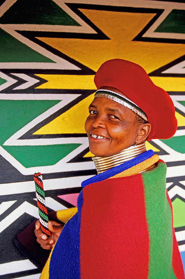 Ndebele design Photograph by Dennis Cox