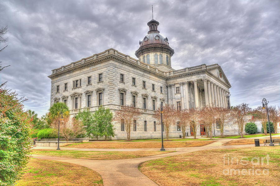 NE Columbia SC capitol HDR Photograph by Ules Barnwell