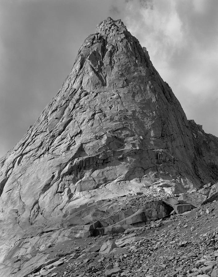 109647-BW-NE Face Pingora Peak, Wind Rivers Photograph by Ed  Cooper Photography