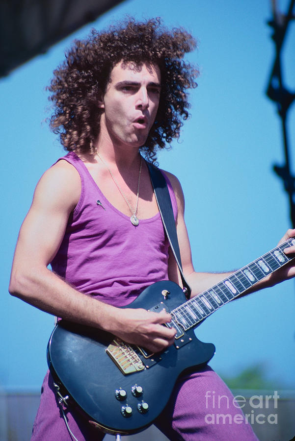 Neal Schon of Journey at Day on the Green - Oakland CA. 7-27-80 Photograph by Daniel Larsen