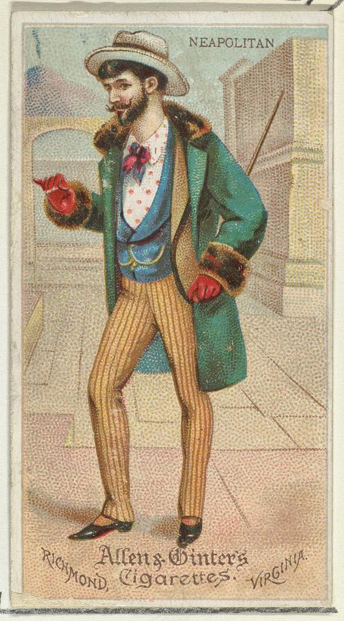 Lithographs Drawing - Neapolitan, From Worlds Dudes Series by Allen & Ginter