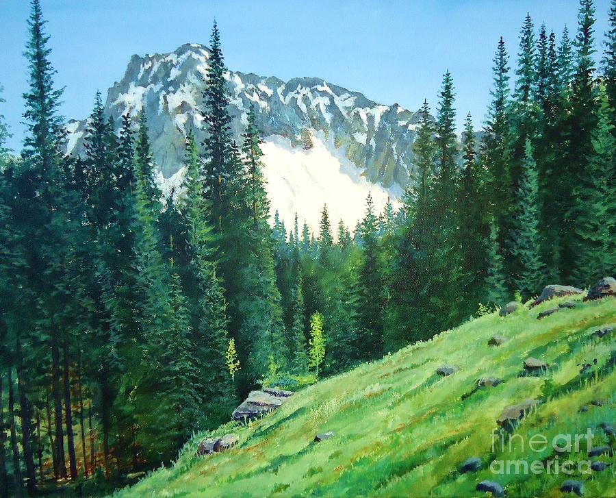 Nature Painting - Near Blue Lakes Trailhead by Phillip  Powell