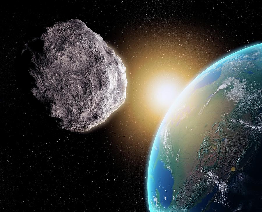 Space Photograph - Near-earth Asteroid by Andrzej Wojcicki/science Photo Library