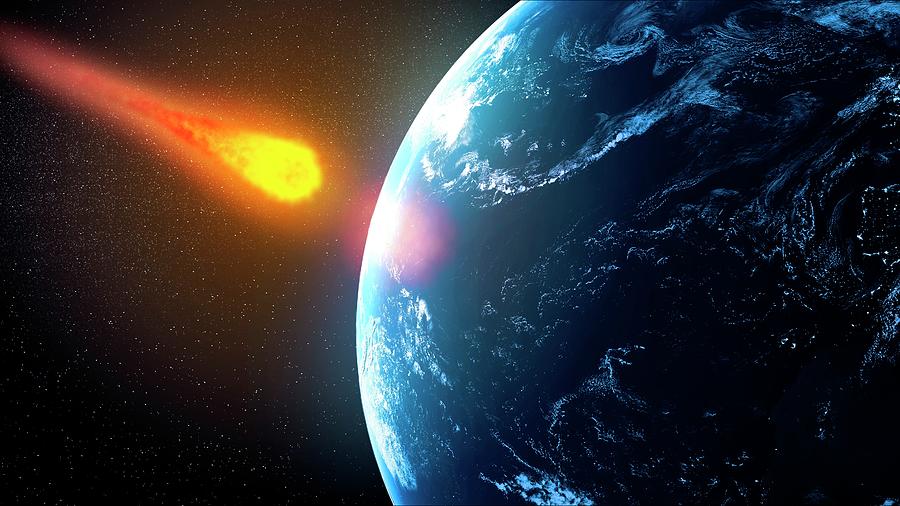 Near-earth Asteroid, Artwork Digital Art by Science Photo Library - Andrzej Wojcicki