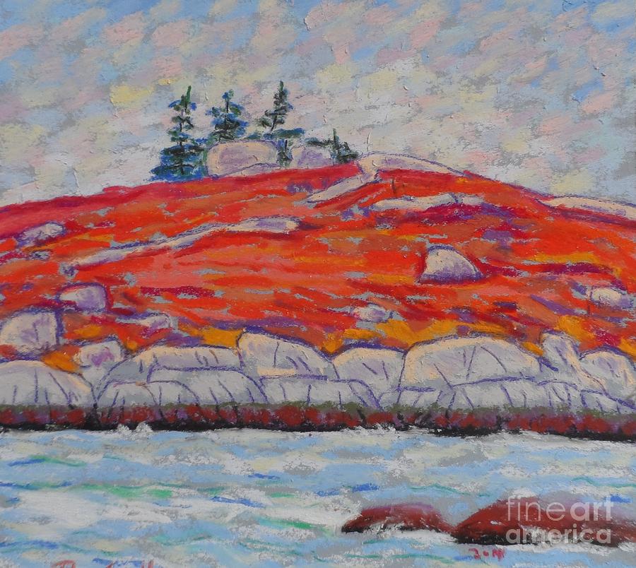 Near Peggys Cove Pastel by Rae  Smith PSC