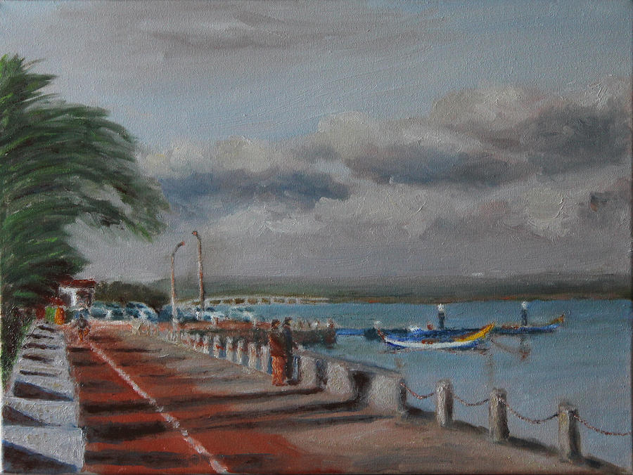 Boat Painting - Near the Ria by Ari Constancio