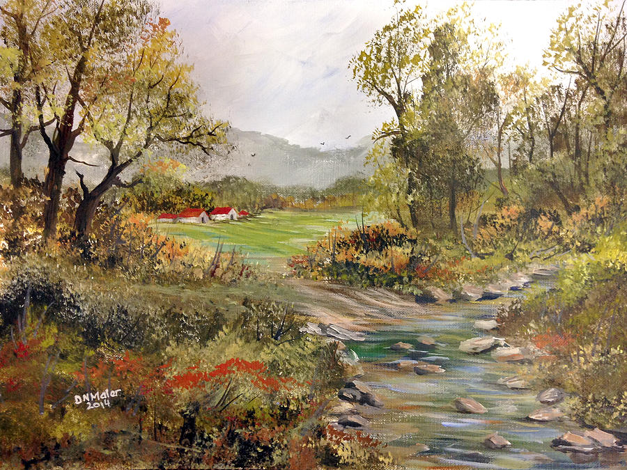 Near the River Painting by Dorothy Maier