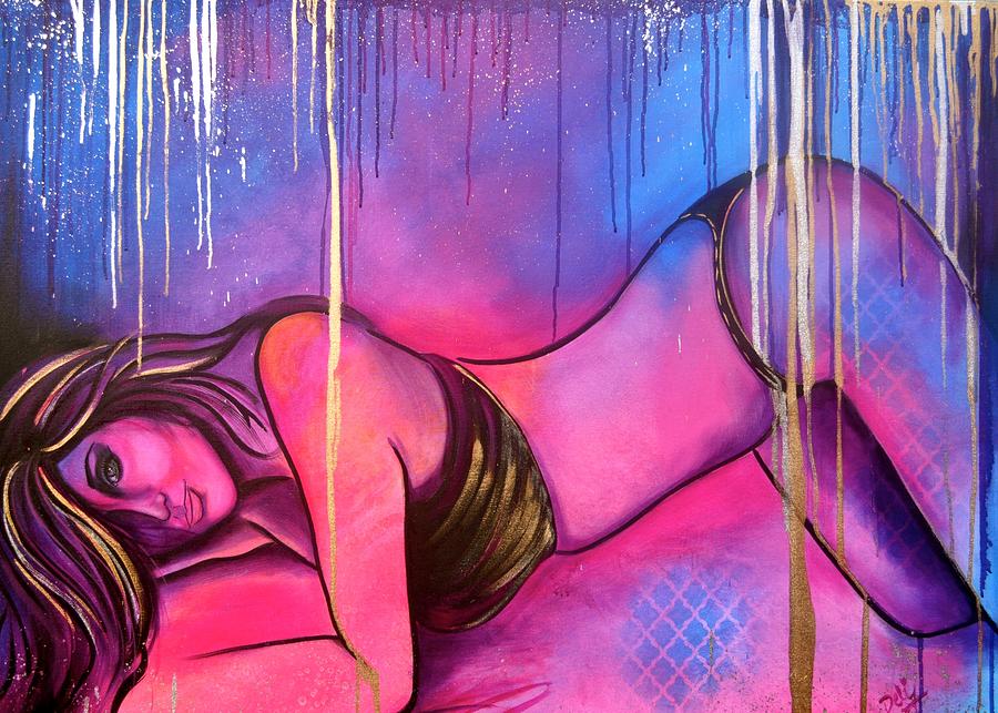 Nearly Naked After Hours Painting by Debi Starr