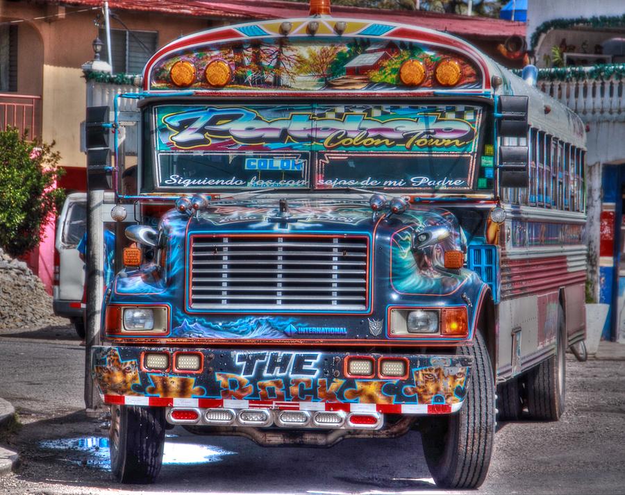 Neat Panamanian graffiti bus  Photograph by Eti Reid