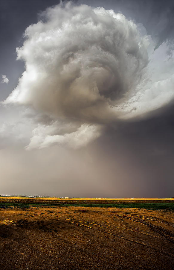 Nature Photograph - Nebraska Swirl - Developing Tornado by Douglas Berry