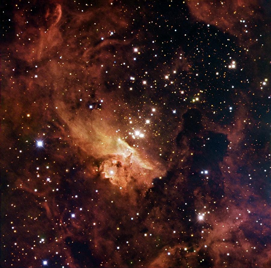 Nebula Ngc 6357 Photograph by European Southern Observatory/ida/r. Gendler, U.g. Jorgensen, J. Skottfelt, K. Harpsoe/science Photo Library