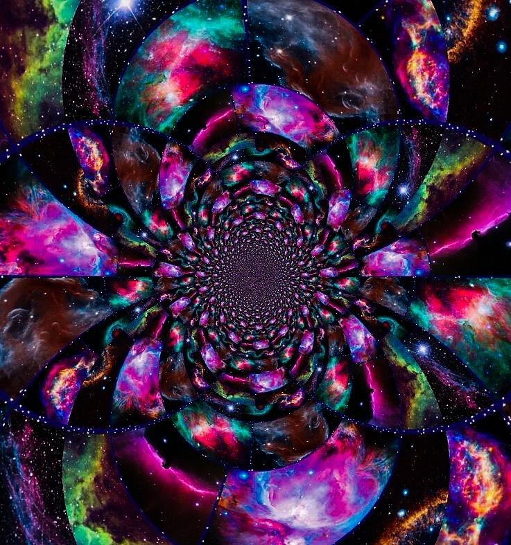 Nebulae Fractal Digital Art by Karen Buford