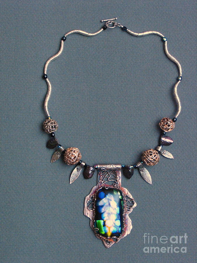 Necklace Glass Art by Valentina Plishchina