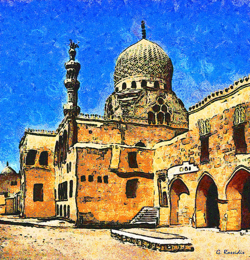 Necropolis Cairo Painting by George Rossidis