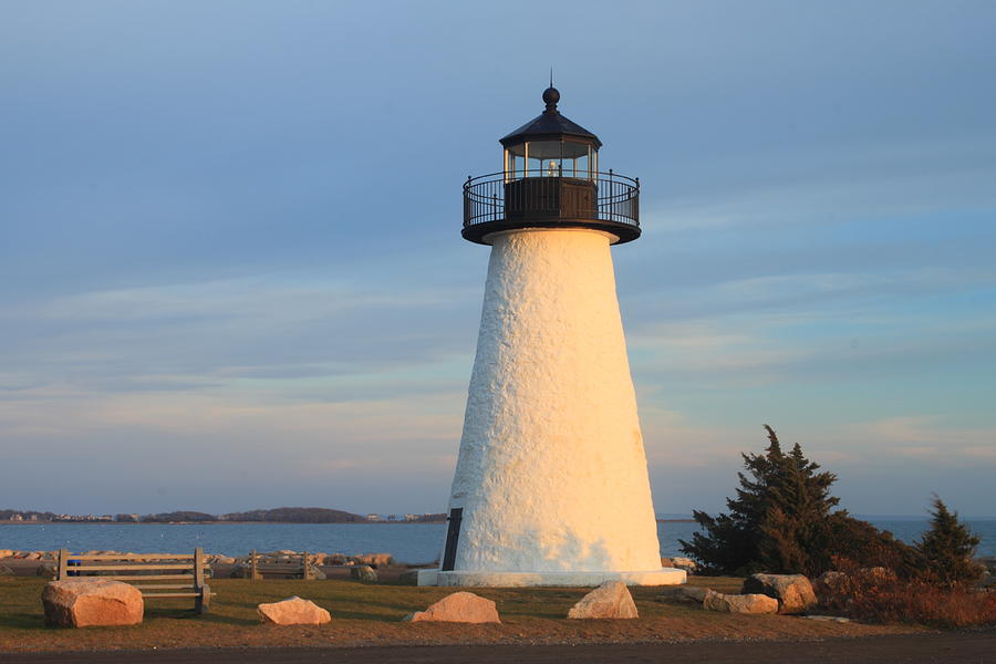 Neds Point Lighthouse Mattapoisett Massachusetts Photograph by John Burk