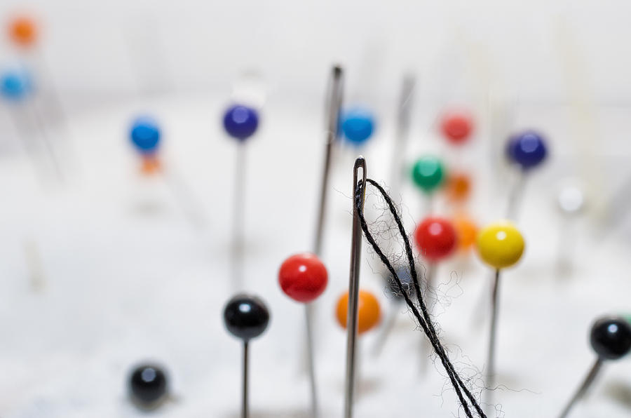 Needle and pins Photograph by Paulo Goncalves