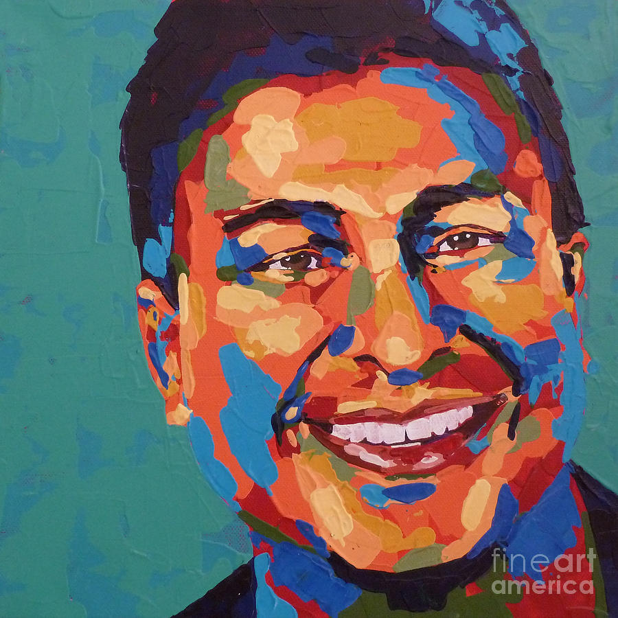 Neeraj Shah Painting by Salli Van Druten - Pixels